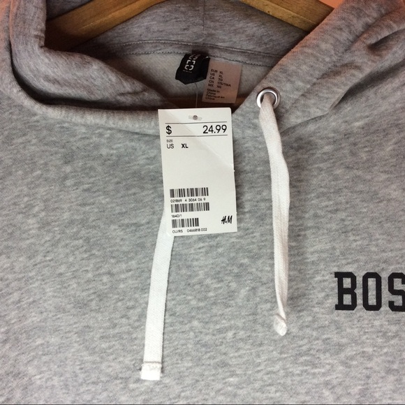 H&M Boston Cropped Hoodie NWT - Picture 7 of 7